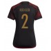Billige Tyskland Antonio Rudiger #2 Bortetrøye Dame VM 2022 Kortermet